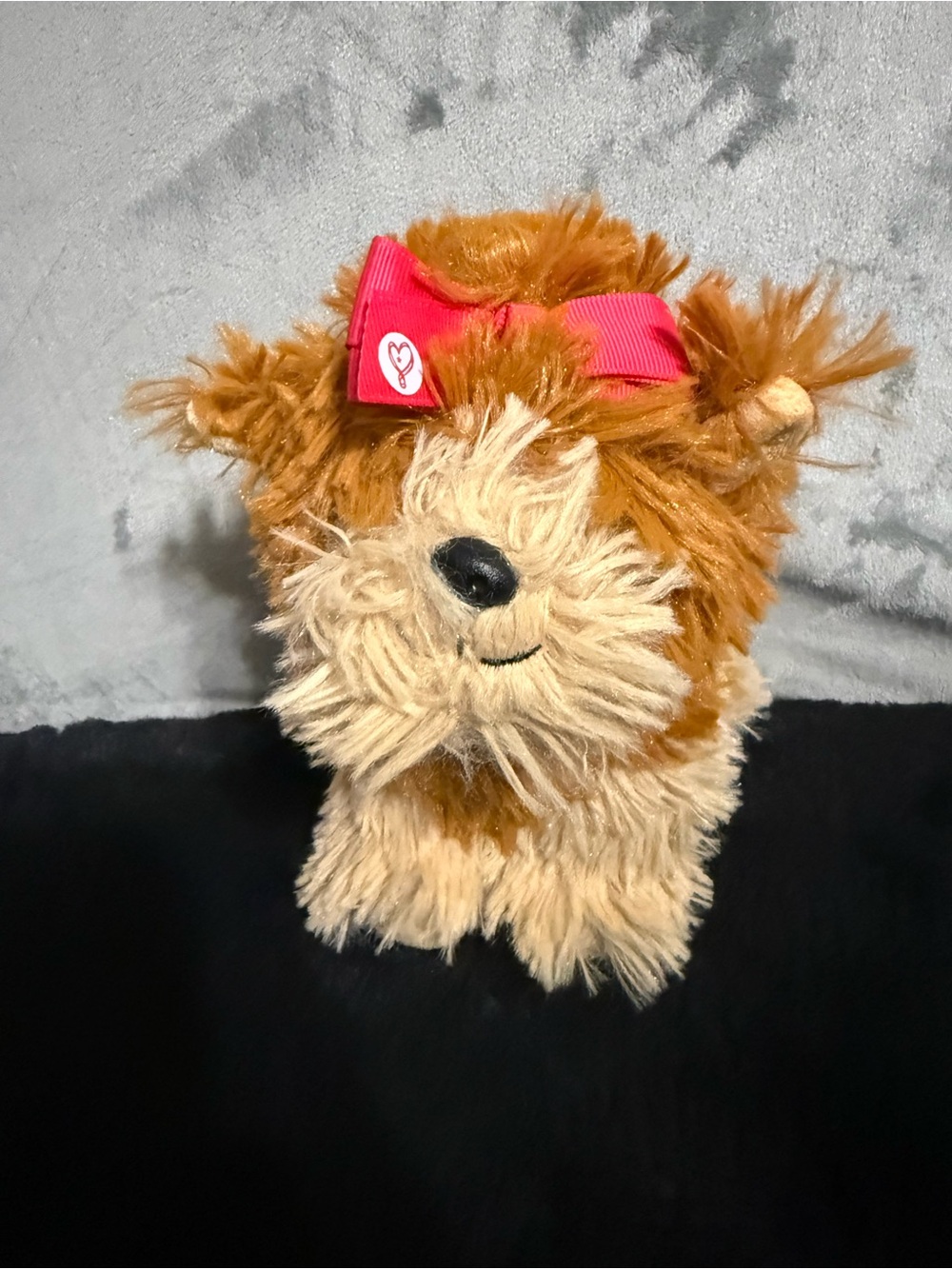 JoJo Siwa BowBow Yorkie Dog Plush 2018 Nickelodeon Pink Bow